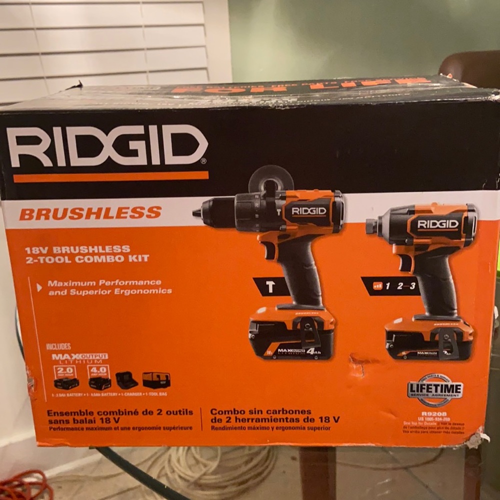 RIDGID BRUSHLESS 18V 2-tool combo kit!